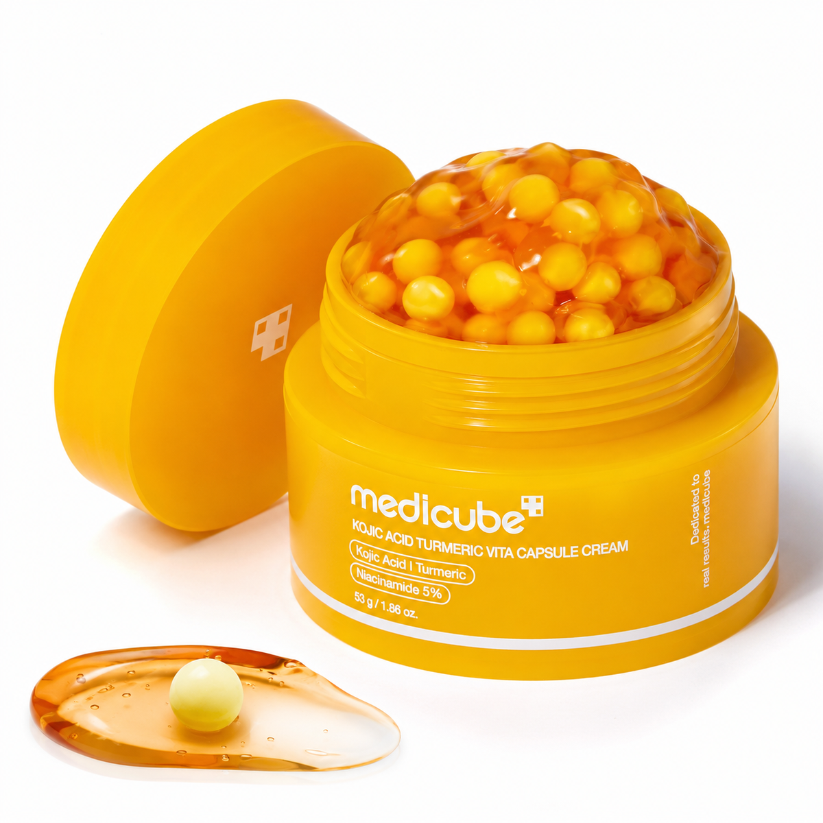 Crema Facial Medicube Kojic Acid Turmeric Vita Capsule Cream 53g – Aclarante y Anti-Manchas