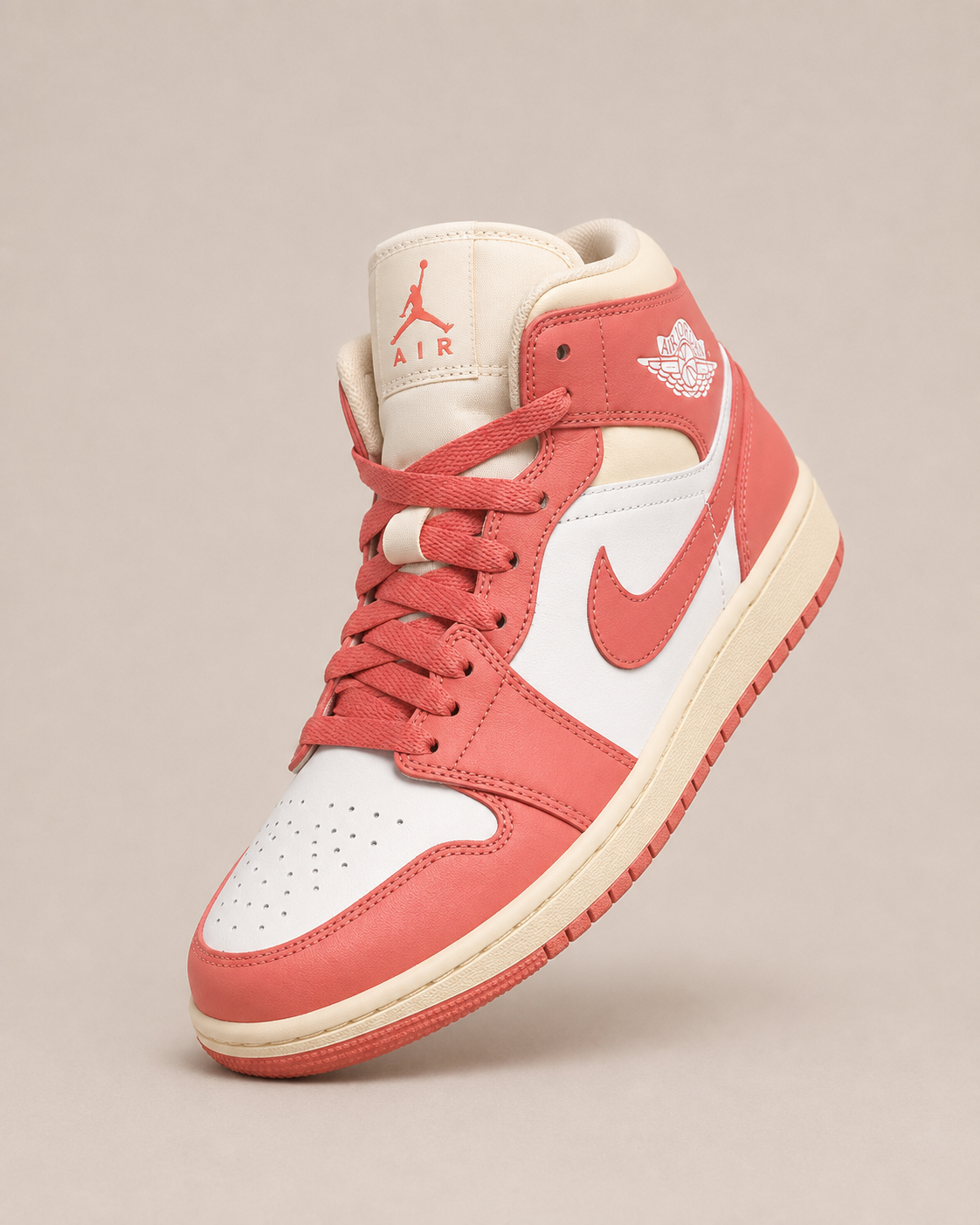 Zapatillas Urbanas Retro Coral & Blanco