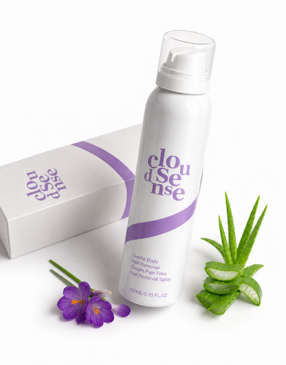 Spray Depilatorio Corporal Indoloro Cloud Sense 150ml – Con Aloe Vera