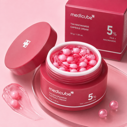 Crema Facial Medicube TXA Niacinamide Capsule Cream 55g – Anti-Manchas e Iluminadora