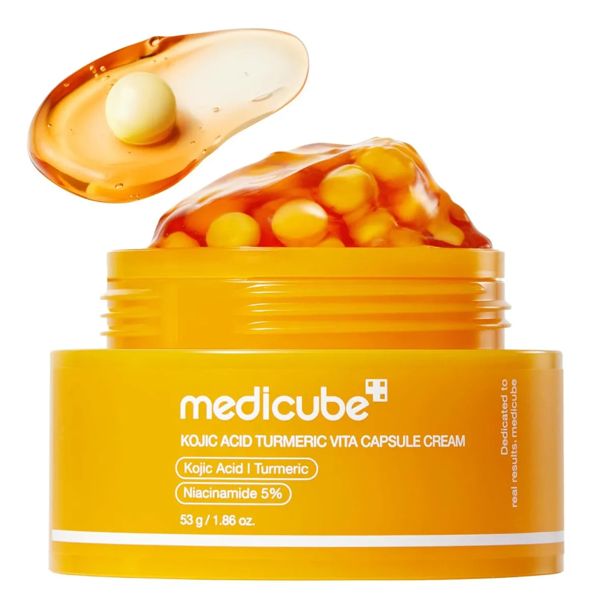 Crema Facial Medicube Kojic Acid Turmeric Vita Capsule Cream 53g – Aclarante y Anti-Manchas