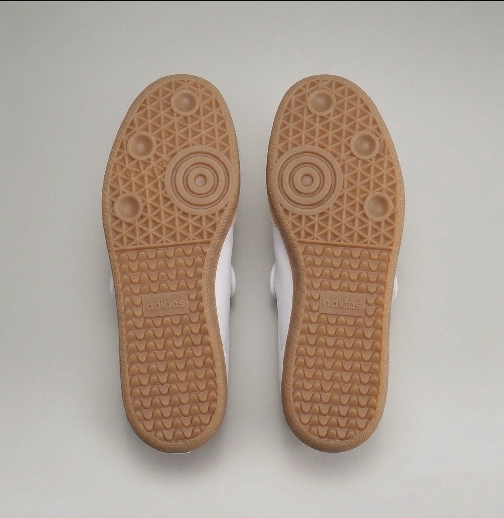 Zapatillas Urbanas Estilo Samba Mary Jane – Blanco / Celeste Pastel