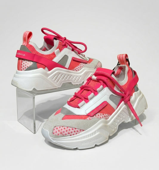 Zapatillas Urbanas Chunky - Edición Rosa; Blanco